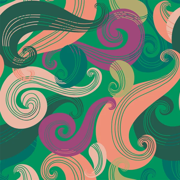 Modèle d'onde sans couture coloré — Image vectorielle