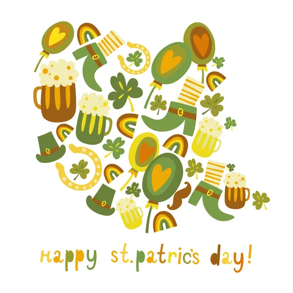 Niedlich bunt st.patrick 's day hintergrund — Stockvektor