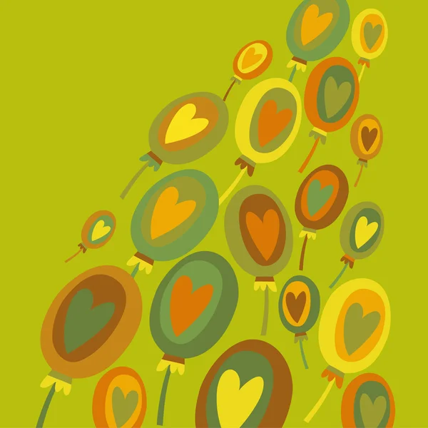 彩色气球抽象背景 — 图库矢量图片