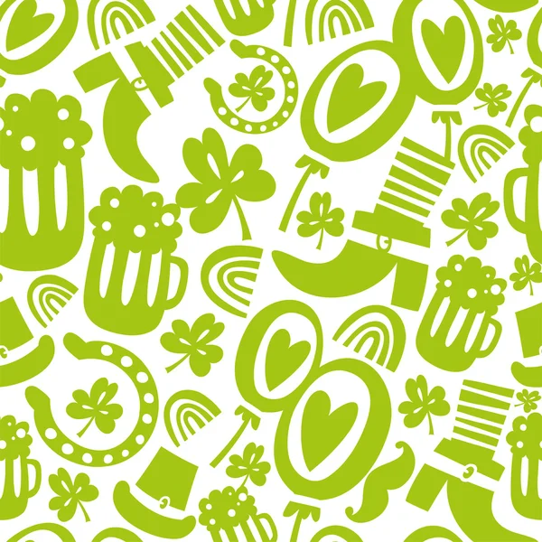 Seamless St.Patrick's day pattern — Stock Vector