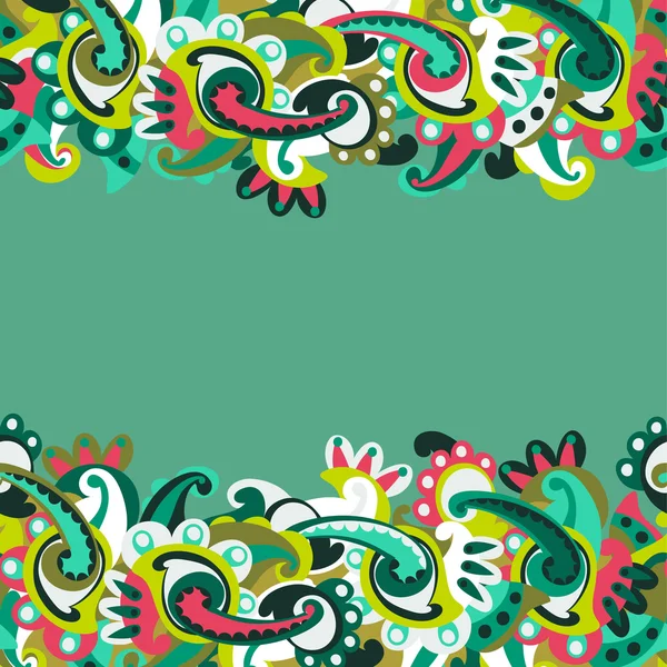 Fondo paisley inconsútil colorido — Vector de stock