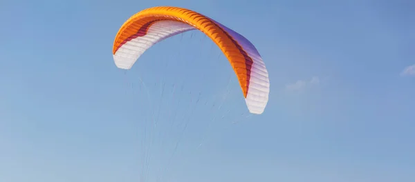 stock image Paraglider Flying in the Blue Sky