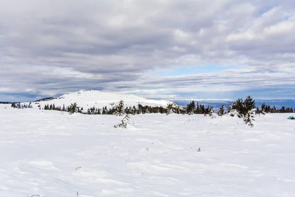 Vackra Vintersnöiga Bergslandskap Från Bulgarien Vitosha Mountain — Stockfoto