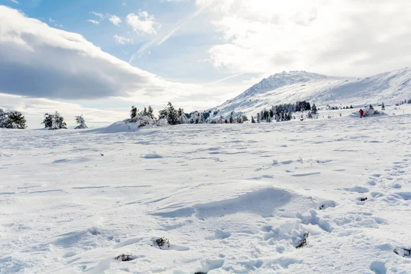 Beautiful Winter Snowy Mountain Landscape Bulgaria Vitosha Mountain — 图库照片