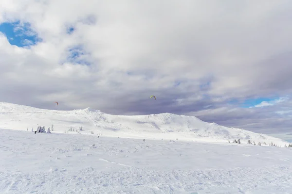 Beautiful Winter Snowy Mountain Landscape Bulgaria Vitosha Mountain — 图库照片