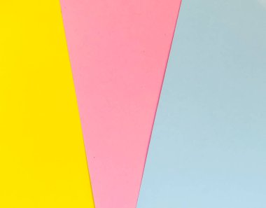 Arka plan için pembe, sarı ve mavi renkler. Çoklu renkli karton arkaplan