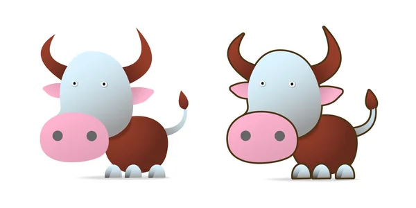 Two cows — Stock Vector