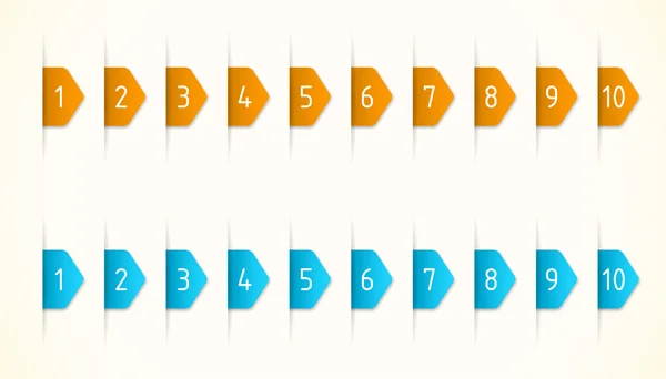 turuncu ve mavi etiket