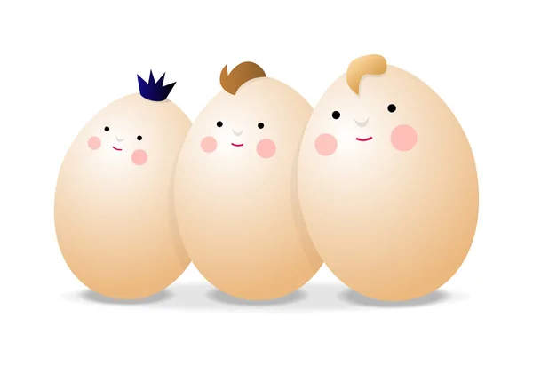 Drei Eier — Stockvektor