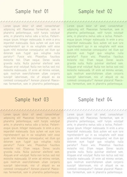 Cuatro páginas — Archivo Imágenes Vectoriales