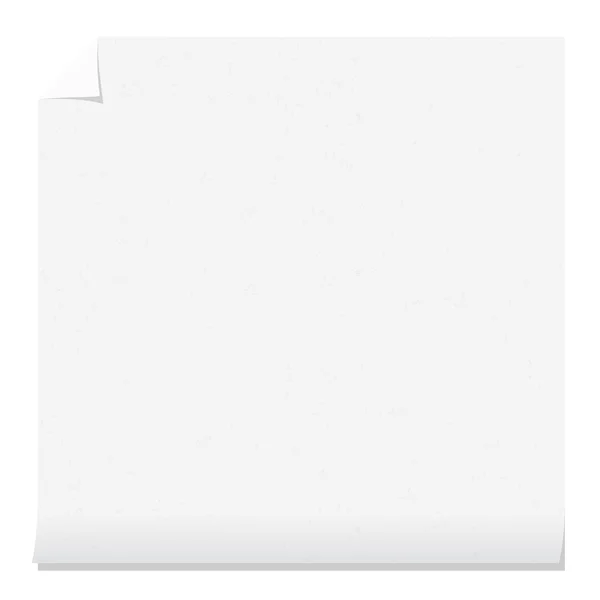 Sheet of white paper — Stock Vector