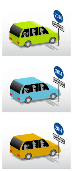 Otomobil ve trafik işareti