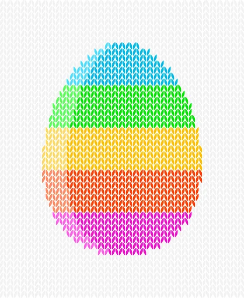 Easter egg on a light background — Stock Vector