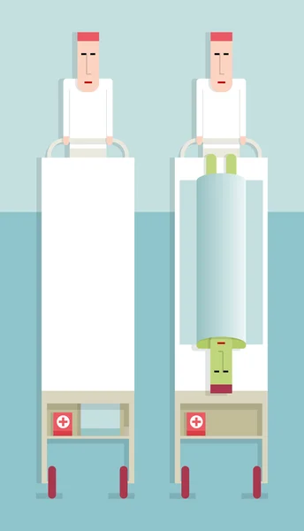 Patienten överföring — Stock vektor