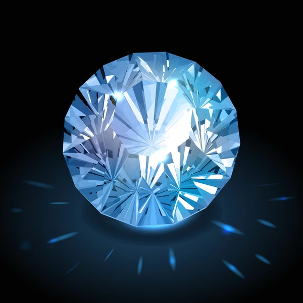 Vector diamante realista — Vetor de Stock