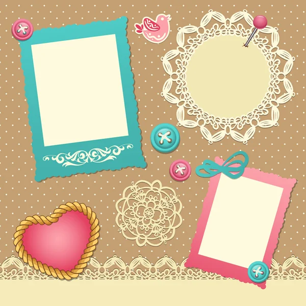 Scrapbook template — Stock Vector