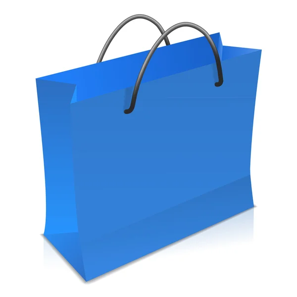 Blue shopping bag — Stock Vector