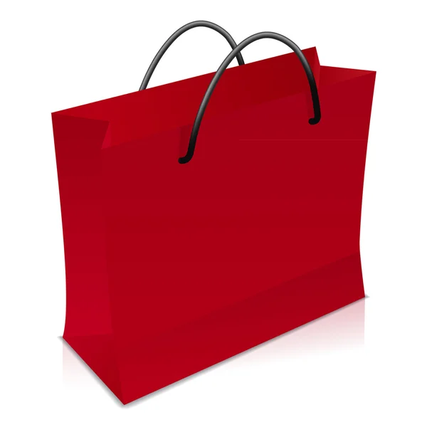 Red shopping bag — Stock Vector