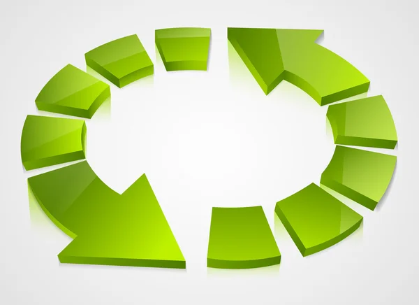 Grüne Recycling-Symbole — Stockvektor