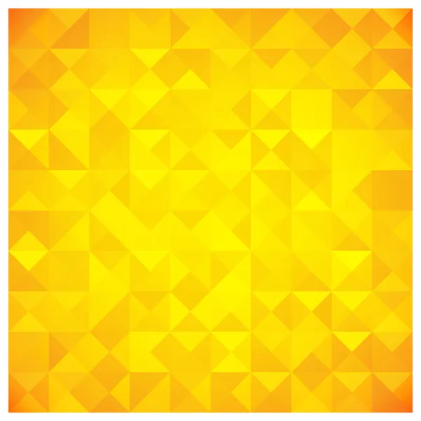 Triangle and Square Yellow Abstract Pattern — Stock Vector