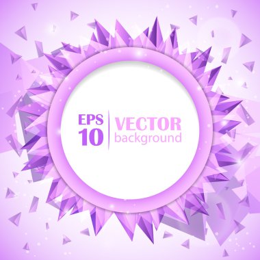 hafif pembe daire poligonal arka plan