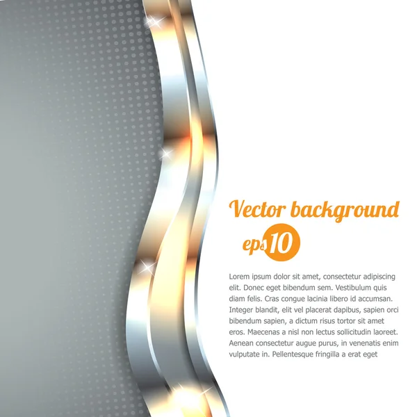 Elegant 3d metallic background, vector. — Stock Vector