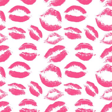 Lips prints seamless background. clipart