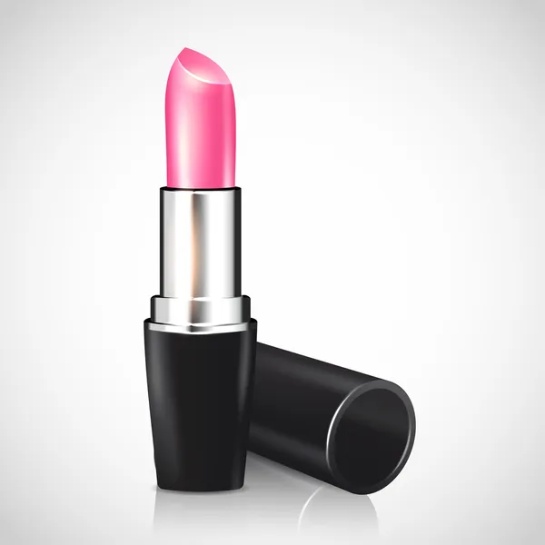 Vector pink lipstick — Stock Vector