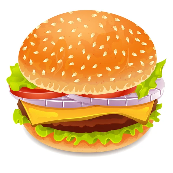 ハンバーガーのアイコン — ストックベクタ