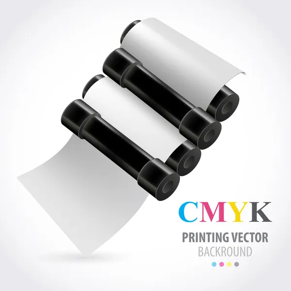 Máquina de impresión — Vector de stock