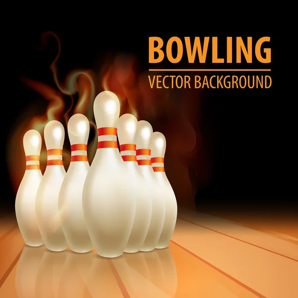 Bowling background — Stock Vector