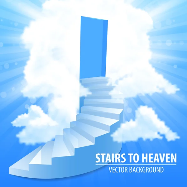 Escaleras, escaleras hacia el cielo — Archivo Imágenes Vectoriales