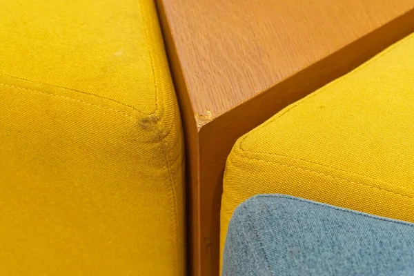 Chipped Sharp Corner Damage Modern Wooden Furniture — Stok fotoğraf