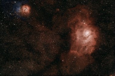 Lagoon and Trifid nebulae clipart