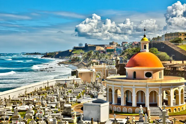 Кладбище Старого Сан-Хуана — стоковое фото