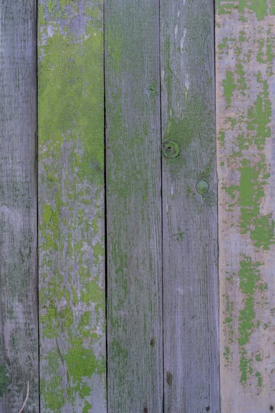 Vieja Pared Madera Con Pintura Descolorida — Foto de Stock