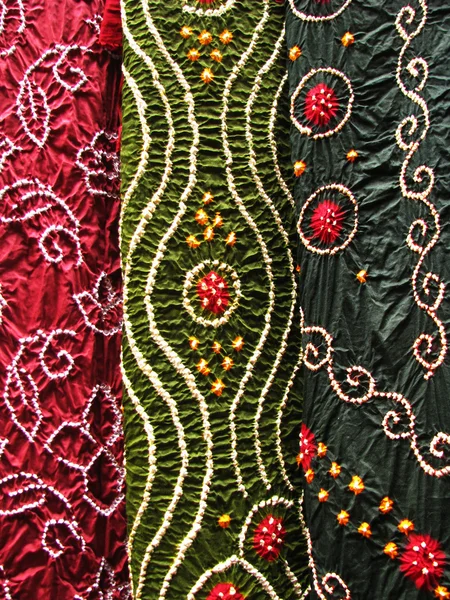 印度手工织物 图库图片