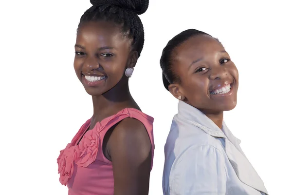 Två afrikanska kvinnan ler — Stockfoto