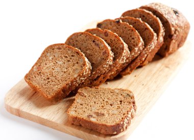 Bread from wheat flour, whole grain bread clipart