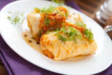 Kabak dolması, sebze ve sebzeli.