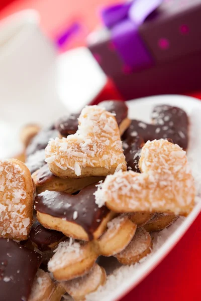 Día de San Valentín y desayuno dulce — Foto de Stock