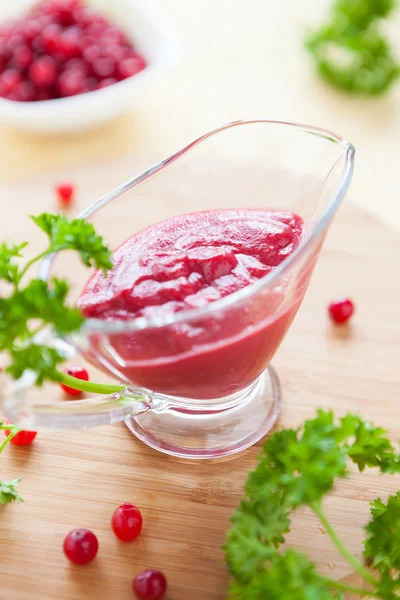 Sweet and sour berry sauce — Stock Photo, Image