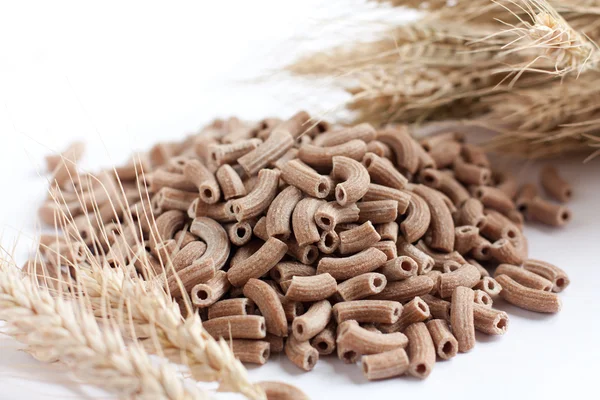 Wholemeal pasta macro — Stock Photo, Image