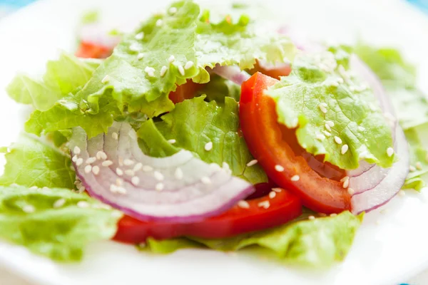 Salada de vitamina com tomate e pimenta — Fotografia de Stock