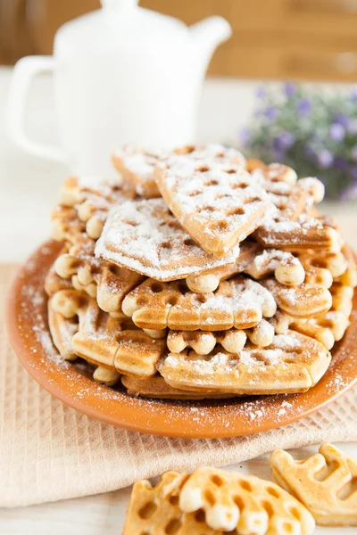 Grande pilha de biscoitos crocantes — Fotografia de Stock