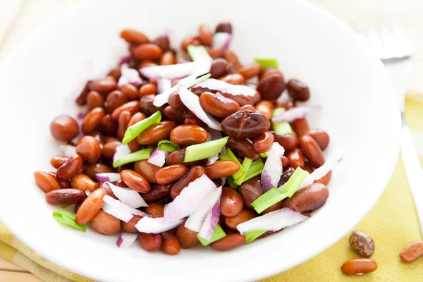 cooked beans in a round bowl