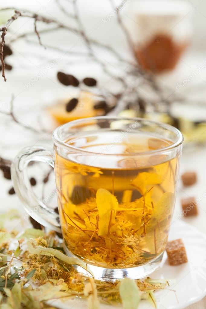 Tea of lime blossom with honey — Stock Photo © olhaafanasieva 20030481