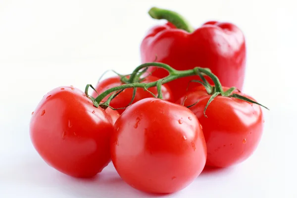 빨간 토마토와 고추 — 스톡 사진