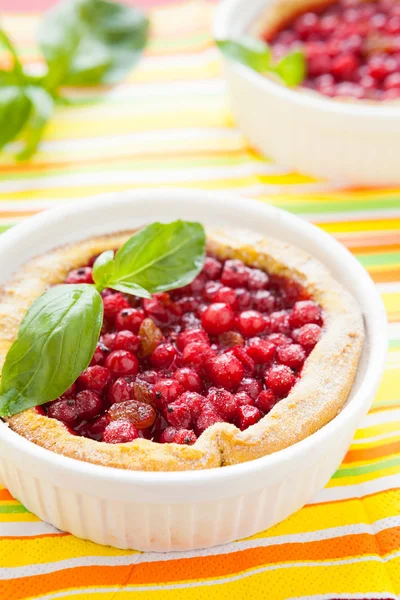 Berry, yemeğin fırında kek — Stok fotoğraf