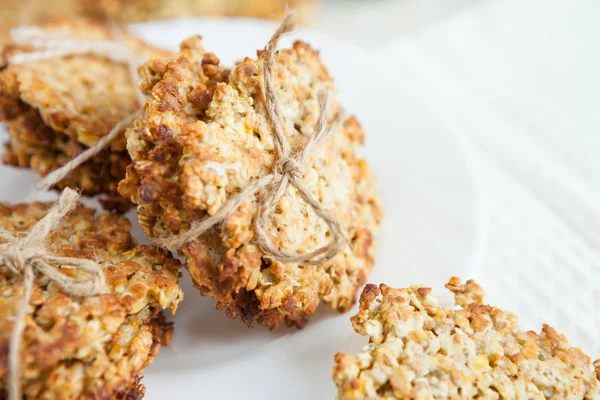 Pliki cookie są wykonane z płatków — Zdjęcie stockowe